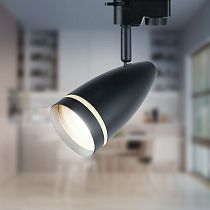 Светильник ЭРА трековый TR49 - GU10 BK однофазный под лампу GU10 матовый черный