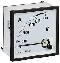 Амперметр Э47 4000/5А класс точности 1,5 96х96мм  IEK