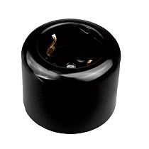 Розетка 1-местная, 220B, Schuco, пластик, черный JANTERA Розетка 1-местная, 220B, Schuco, пластик, черный JANTERA