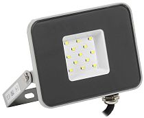 Прожектор светодиодный СДО 07-10 LED 10Вт IP65 6500К серый  IEK