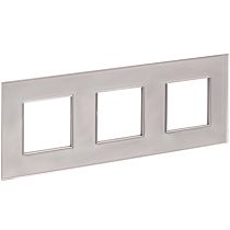 SKANDY Рамка 3-местная SK-F23Sh стекло шампань IEK