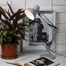 Настольный светильник ЭРА N-214-E27-40W-GY Е27 с основанием, серый