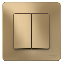 Blanca скрытая установка Титан Переключатель 2клавишный , 10А Systeme Electric (Schneider Electric)