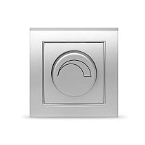 Светорегулятор (Диммер) Бриллиант, скрытой установки, 3А, 220В, 500Вт, серебро UNIVERSAL