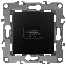 Розетка ЭРА 12 12-3114-05 антрацит HDMI Розетка ЭРА 12 12-3114-05 антрацит HDMI