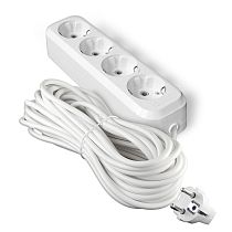 Удлинитель У10-555 ПВС 3*0,75 4 гнезда с заземлением 10м UNIVERSAL