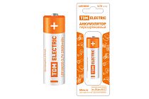 Аккумулятор LIR18650 3,7 В 2600 мА*ч  Li-Ion, с защитой, BP-1,  TDM