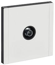 FORTE&PIANO Розетка TV проходная FP229M металл белый IEK