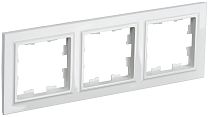 BRITE Рамка 3-местная РУ-3-БрБ белый  IEK