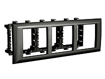 Рамка-суппорт "Avanti" для "In-liner Front", черный, 6 модулей DKC