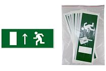 Знак "Направление к эвакуационному выходу прямо" 350х124мм для ССА  TDM