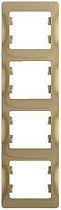 Glossa Титан Рамка 4 постовая, вертикальная Systeme Electric (Schneider Electric)