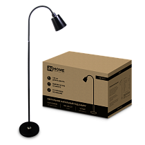 Светильник напольный под лампу на основании ТНО 01Ч 60Вт Е27 230В ЧЕРНЫЙ IN HOME