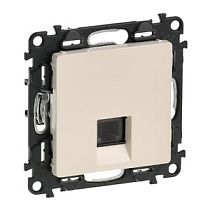 Розетка телефонная RJ11 одиночная с лицевой панелью слоновая кость Valena LIFE DIY Legrand
