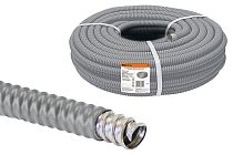 Металлорукав в ПВХ-изоляции РЗ-Ц-П 15 серый без протяжки (50м)  TDM