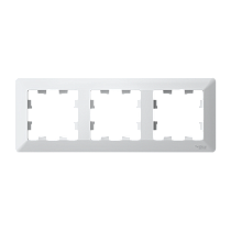 ATLASDESIGN AIR 3-постовая РАМКА, БЕЛЫЙ/дымчатый черный