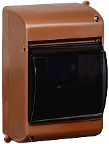 Бокс КМПн 2/4 для 4-х автоматический выключатель прозрачная крышка дуб  IEK
