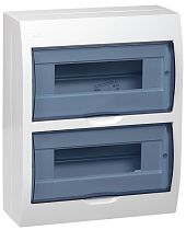 Бокс ЩРН-П-24 пластиковый белый прозрачная дверь IP41  IEK