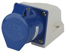 Розетка стационарная наружная ЭРА 123 2Р+РЕ  32А 220В IP44