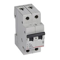 Автоматический выключатель двухполюсный 4,5кА C 50А RX3 Legrand