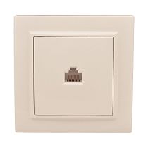 Розетка RJ-45 1-мест. СП бежевый Минск EKF