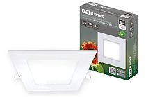 Светильник ультратонкий встраиваемый светодиодный "Даунлайт" квадрат СВО (белый) 6 Вт 6500К  TDM