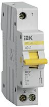 Выключатель-разъединитель трехпозиционный однополюсный ВРТ-63 40А IEK Выключатель-разъединитель трехпозиционный однополюсный ВРТ-63 40А IEK