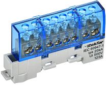 TEKFOR Шина N "ноль" изолированная на универсальном держателе 8х12-8-С IEK