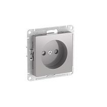 AtlasDesign Алюминий Розетка без заземления со шторками, 16А, мех., быстрозажим. клемм