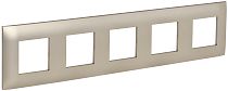 SKANDY Рамка 5-местная SK-F05Sh шампань IEK