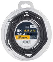 Трубка термоусадочная ТТУ нг-LS 6/3 черная (2м/упак)  IEK