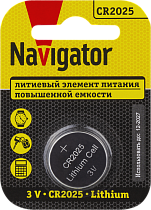 Элемент питания Navigator 93 822 NBT-CR2025-BP1 Элемент питания Navigator 93 822 NBT-CR2025-BP1