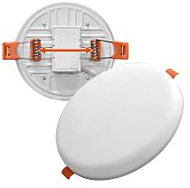 Светильник светодиодный безрамочный встраиваемый круглый ТМ IONICH 9Вт 720Лм 230В 4000K 90мм IP20