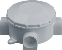 Коробка Navigator 93 759 NSS-DB-70-35-WH распаячная откр.монт.трехрожковая бел.