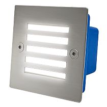 Светильник для ступеней 3Вт 5000К Металл Хром Квадрат с решеткой General GSTL-S1-3BT-5K Светильник для ступеней 3Вт 5000К Металл Хром Квадрат с решеткой General GSTL-S1-3BT-5K