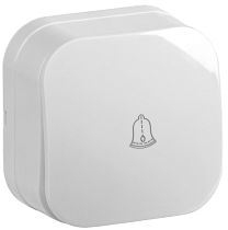 Выключатель одноклавишный для открытой установки самовозвратный ВСс20-1-0-ХБ 10А GLORY белый  IEK