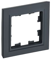 BRITE Рамка 1-местная РУ-1-БрГ графит  IEK