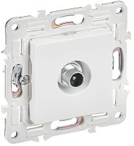 SKANDY Розетка TV проходная SK-A17W арктический белый IEK