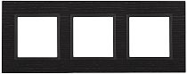 Рамка ЭРА Elegance 14-5303-05 для выключателей и розеток тройная дерево чёрное дерево