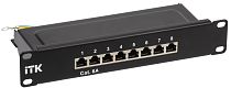 ITK 1U патч-панель кат.6A STP 8 портов 10" Dual IDC IEK ITK 1U патч-панель кат.6A STP 8 портов 10" Dual IDC IEK