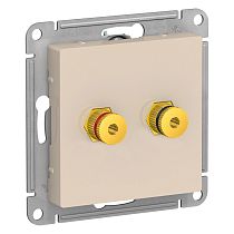 AtlasDesign Бежевый Аудиорозетка двойная Systeme Electric (Schneider Electric)