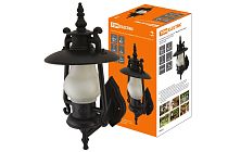 Светильник садово-парковый "Кантри" 60 Вт, вверх, матовое/черный, Е27,  TDM