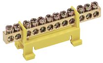 Шина PE "земля" на DIN-изоляторах "Стойка" ШНИ 6х9-12-С-Ж  IEK