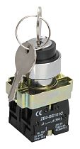 Переключатель LAY5-BG45 на 2 положения с ключом без фиксации   IEK