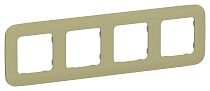 FLITE Рамка 4-местная РУ-4-А-ФлО оливковый IEK
