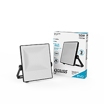 Прожектор светодиодный Gauss EVO 50Вт 4500lm IP65 6500К, IK07, черный