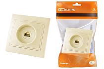 Розетка телефонная RJ11  сл. кость "Таймыр"  TDM