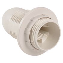 Патрон General GLH-E14-HRP-H-W-R, термостойкий пластик, Е14, подвесной, с кольцом, белый, 1/50/600