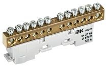 TEKFOR Шина N "ноль" неизолированная на универсальном держателе 8х12-14-С IEK