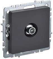 BRITE Розетка TV проходная РТВ10-0-БрГ граф. IEK BRITE Розетка TV проходная РТВ10-0-БрГ граф. IEK